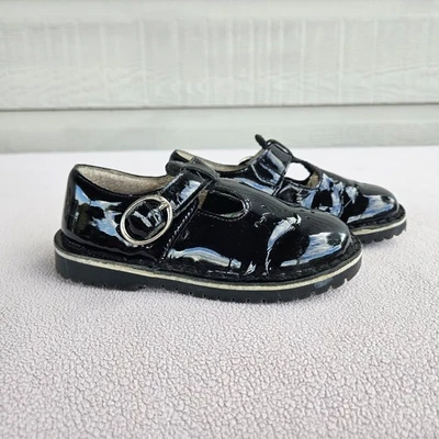 Stride Rite Beatrix Black Patent Leather T Strap Mary Jane Dress Shoe Girl SZ 8 - Image 1 of 4