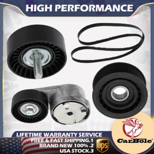 For Chrysler Dodge Jeep 3.6L V6 Drive Idler Pulley Serpentine Belt Tensioner Kit - Picture 1 of 14
