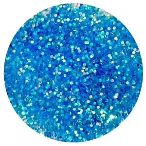 100g 1mm IRIDESCENT BRIGHT BLUE CHUNKY GLITTER .040” CRAFTS WALLS CLEARANCE LOT - Picture 1 of 1