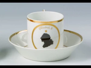 48159 - Friedrich II., der Große. Silhouetten-Tasse mit Untertasse. KPM Berlin - Bild 1 von 1