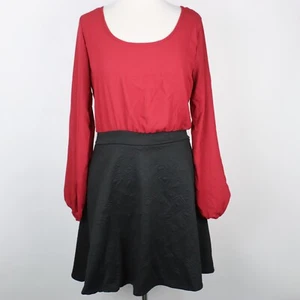 NWT Rue 21 Womens Large Colorblock Skater Dress - Picture 1 of 6