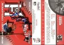 Rougned Odor Signed 2012 MultiAd Hickory Crawdads #3 RC Card Auto AU