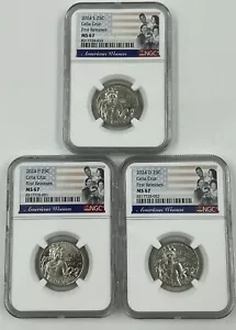 2024 PDS CELIA CRUZ AMERICAN WOMEN QUARTER P D S AWQ NGC MS67 ⭐FIRST RELEASES ⭐ - Picture 1 of 2
