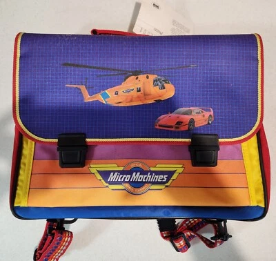MICRO MACHINES 1990 ITALY GiG BACKPACK FERRARI HELICOPTER w/ TAG - JOESCURIOS - Image 1 of 4