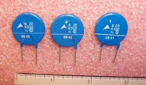 MENGE (20) S20K320 EPCOS 320 Vac 20 mm METALLOXID VARISTOREN MOV ROHS - Bild 1 von 2