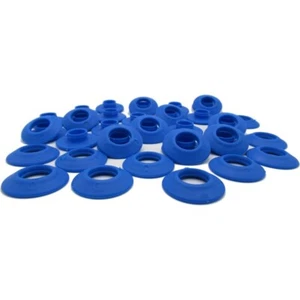 100 ojales a presión de plástico azul de 12 mm, sellados para lona y hojas de base - Imagen 1 de 9