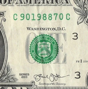 SEP 07 1988 Year Date Note Fancy Serial Number One Dollar Bill 09 07 1988 - Bild 1 von 11