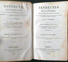 PANDECTES DE JUSTINIEN TOME 19 POTHIER R. J. DONDEY-DUPRE' 1823  RILEGATO
