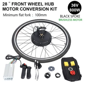 Kit conversione ruota anteriore 28" 36V bici elettrica kit conversione motore ebike - Foto 1 di 31