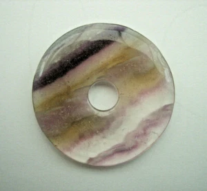 Donut de fluorita Ø 50 mm redondo colgante piedra preciosa minerales disco de piedra - Imagen 1 de 3