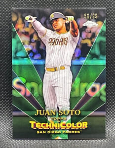 2023 Topps Chrome Technicolor Juan Soto Green /99 Padres
