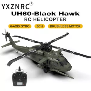 YXZNRC UH60 1:47 RC Hubschrauber 2,4G 6CH Fernbedienung Flybarless RTF Flugzeug - Bild 1 von 23