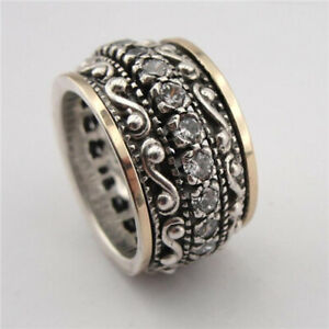 Vintage Wholesale Handmade 925 Silver Filled Ring Women Men Jewelry Gift Sz 6-13
