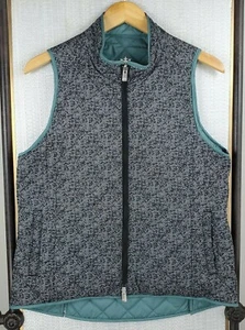 PETER MILLAR Size Large Womens Herringbone Reversible Full Zip Vest Golf Gilet - Picture 1 of 12