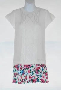 The Childrens Place Girls Short Sleeve Cable Knit Sweater Dress S/5-6 NWT - Picture 1 of 2