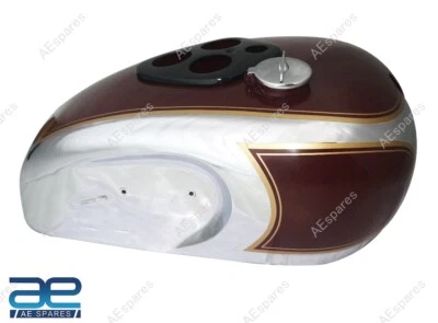 For Triumph T90 5T Speed Twin Chrome Cherry Paint Petrol Fuel Gas Tank 1948 - Imagem 1 de 4