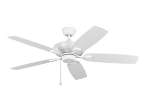 Monte Carlo 5COM52RZW Colony Max Plus 52" Outdoor Ceiling Fan Matte White NEW - Picture 1 of 3