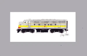New York, Ontario & Western F3 11"x17" Matted Print Andy Fletcher signed - Picture 1 of 1