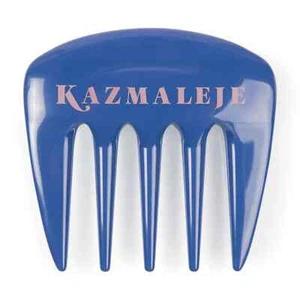 KAZMALEJE Kurls Plus Wide Tooth Pick Hair Comb, Cobalt - NEW in Sealed Package - Picture 1 of 6
