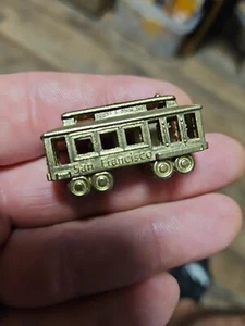 Vintage Miniature Brass Cable Car Trolley San Francisco California Mini Souvenir - Bild 1 von 10
