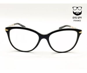 Burberry B2280 3001 Black Cat Eye Acetate Glasses Frame Spectacles Size 54