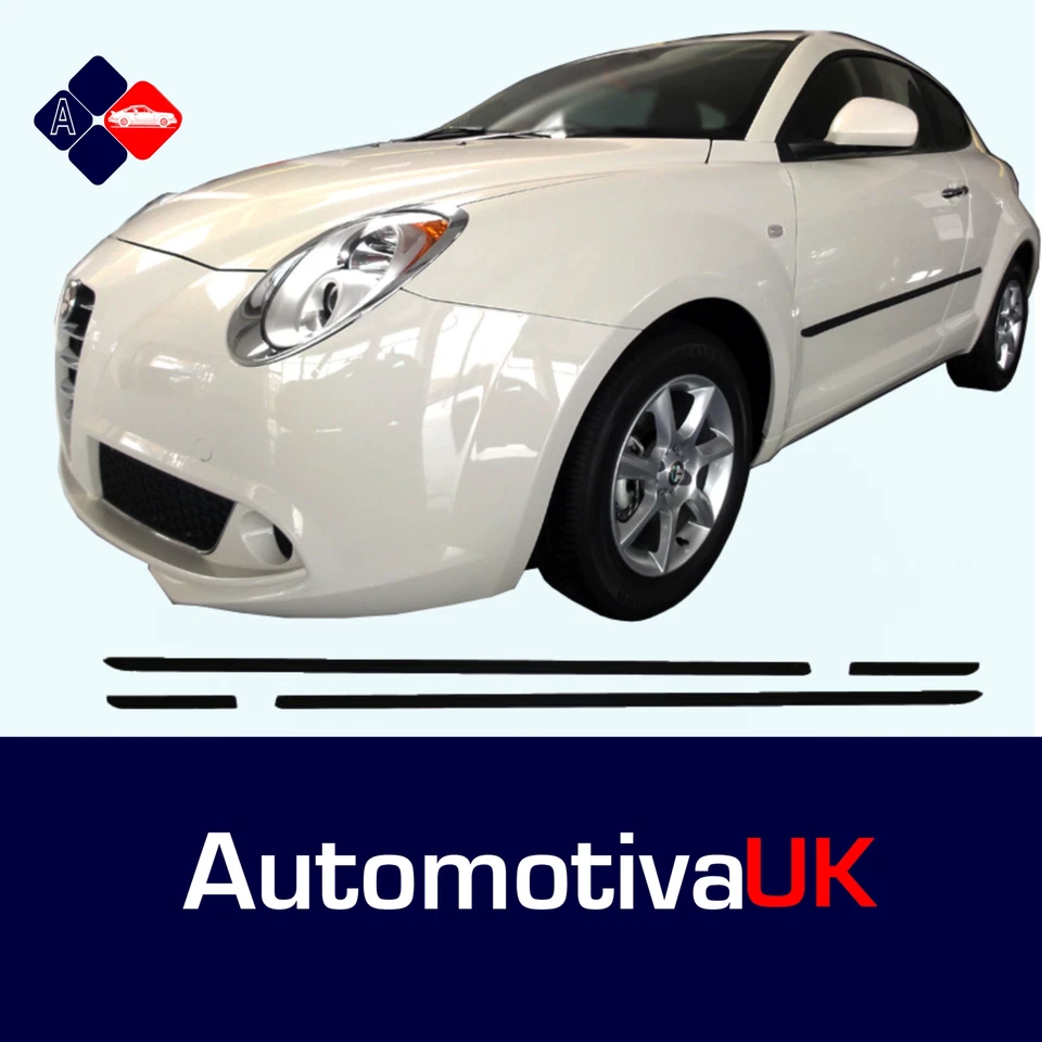 Bandelettes à frotter Alfa Romeo MiTo | Protecteurs de porte | Kit carrosserie de protection latérale - Photo 1/4