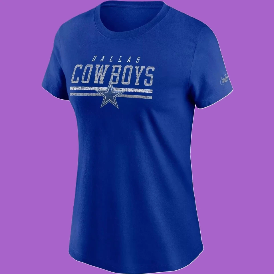 Dallas Cowboys Women's Nike Historic Royal Blue Tee - Size Medium - New - Image 1 of 1