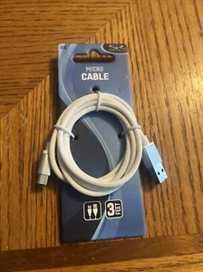 Solaray Micro USB Charger Cable, Braided Black, 3 Ft. Cable - Picture 1 of 2