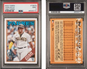 2023 Topps Series 1 Juan Soto- 1988 Topps Baseball #T88-70 PSA 9 LOW Pop 5 - Picture 1 of 1