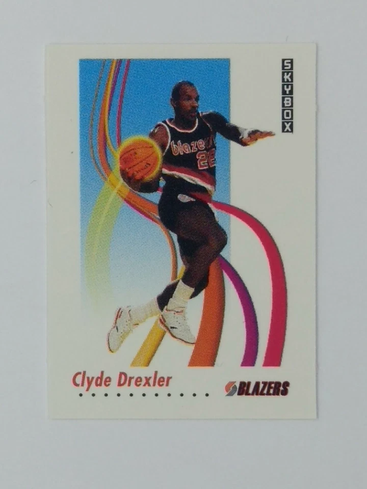 1991-92 Skybox Mini Clyde Drexler #39, Portland Trail Blazers, HOF - Image 1 of 4