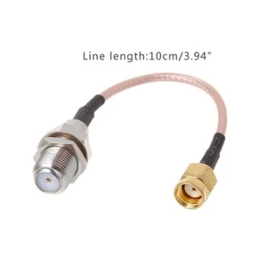 RP SMA Wtyczka na F Gniazdo Kabel przyłączeniowy RG316 RP SMA-F Adapter Kable montażowe - Zdjęcie 1 z 7