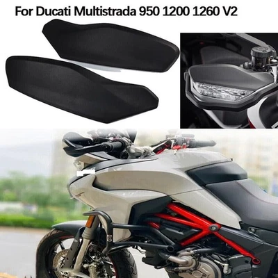 Пара черных верхних защитных накладок для Ducati Multistrada 950 1200 1260 V2 - Изображение 1 из 4