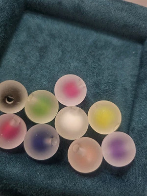 Acrylic Round Craft Beads 16mm Mixed Colour, 10pcs B22325 - Image 1 of 2