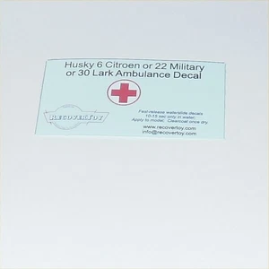 Corgi Juniors Husky 30 Studebaker Lark Ambulance Red Cross Decal - Picture 1 of 3