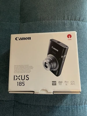 Canon IXUS 185 Schwarz - Kompakte Digitalkamera - 20 MP - Getestet - Bild 1 von 4
