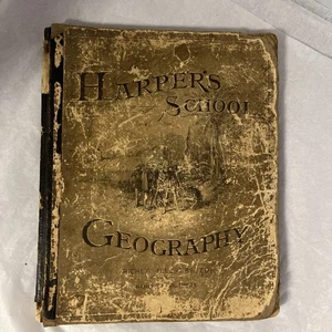 1884 Harper's School GEOGRAPHY Richly Illustrated, Maps - Bild 1 von 9