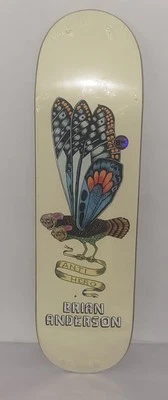 Tabla de skate Nos Brian Anderson Anti Hero We Fly 8.62 Pájaro Mariposa Gráfico Foto 1 de 4