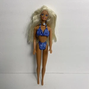 1966 Vintage Mattel Sparkle Beach Barbie biegsame Beine Ohrringe Halskette Bikini - Bild 1 von 6