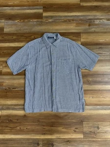 Vintage Jimmy'z Shirt Men’s Med Button Up Retro Hawaiian Short Sleeve Plain USA - Picture 1 of 17