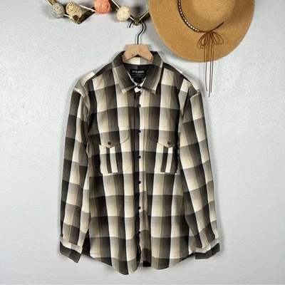 Filson Washed Feather Cloth Cotton Shirt in Dk Charlvy Size Medium Men's NWT - Image 1 of 4
