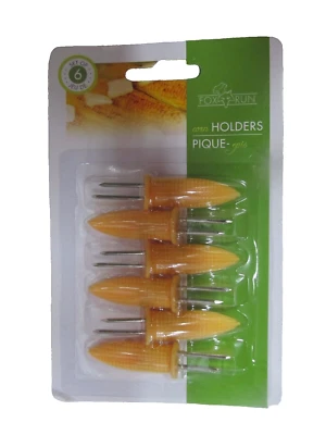 Corn Cob Holders Skewers made by Fox Run #5401 NEW Package of 6