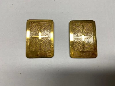 Juego de 2 emblemas de oro clásicos Lincoln Town Car 2003-2011 OEM Foto 1 de 4