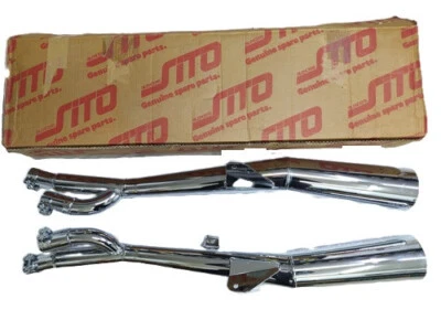 COPPIA  MARMITTE  CROMATE  SITO  COD: 1260  PER Suzuki GSX 750 - Imagen 1 de 3