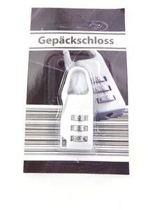 Vorhängeschloss Kofferschloss Gepäckschloss Metall Zahlenschloss Reise - Bild 1 von 3