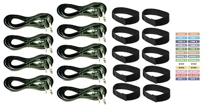 SILVERLINE AUDIO ** 9 Cable Connection Kit for Yamaha DTX402K, DTX432K, DTX452K, DTX482K Drums **