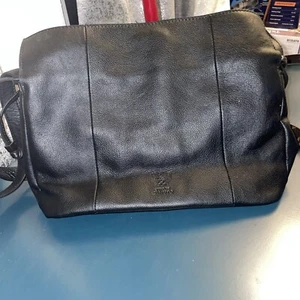 Vince Camuto Black Leather Handbag Purse. NICE! - Picture 1 of 7
