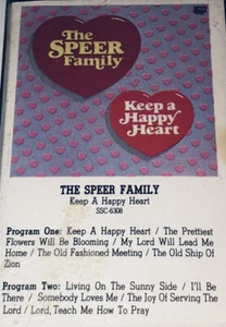 The Speers Keep A Happy Heart Southern Gospel Music Cassette 1S16 - Picture 1 of 4