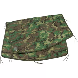 Poncho del Ejército de Estados Unidos Forro Poncho Edredón Woobie Manta Woodland Camuflaje - Imagen 1 de 8