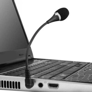3.5mm Stereo Mini Microphone With Flexible Bendable Design For Conference Call - Photo 1/8
