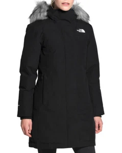 Parka femme THE NORTH FACE Arctic fausse fourrure bordure duvet noir taille moyenne 350€+ NEUVE - Photo 1/12